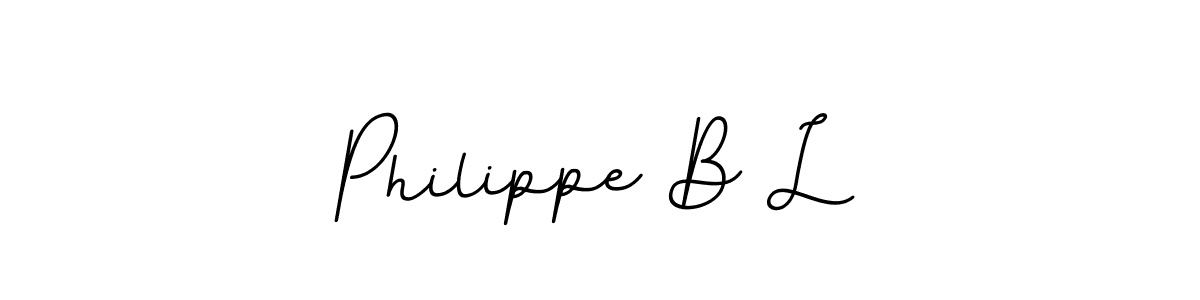 Design your own signature with our free online signature maker. With this signature software, you can create a handwritten (BallpointsItalic-DORy9) signature for name Philippe B L. Philippe B L signature style 11 images and pictures png