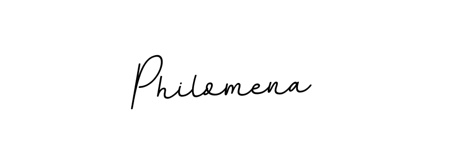 How to make Philomena name signature. Use BallpointsItalic-DORy9 style for creating short signs online. This is the latest handwritten sign. Philomena signature style 11 images and pictures png