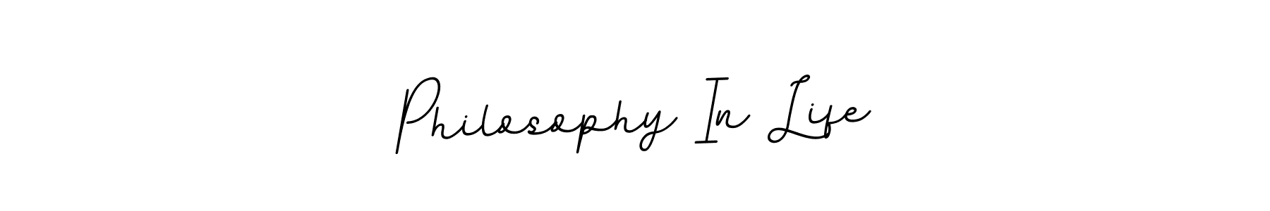 Design your own signature with our free online signature maker. With this signature software, you can create a handwritten (BallpointsItalic-DORy9) signature for name Philosophy In Life. Philosophy In Life signature style 11 images and pictures png