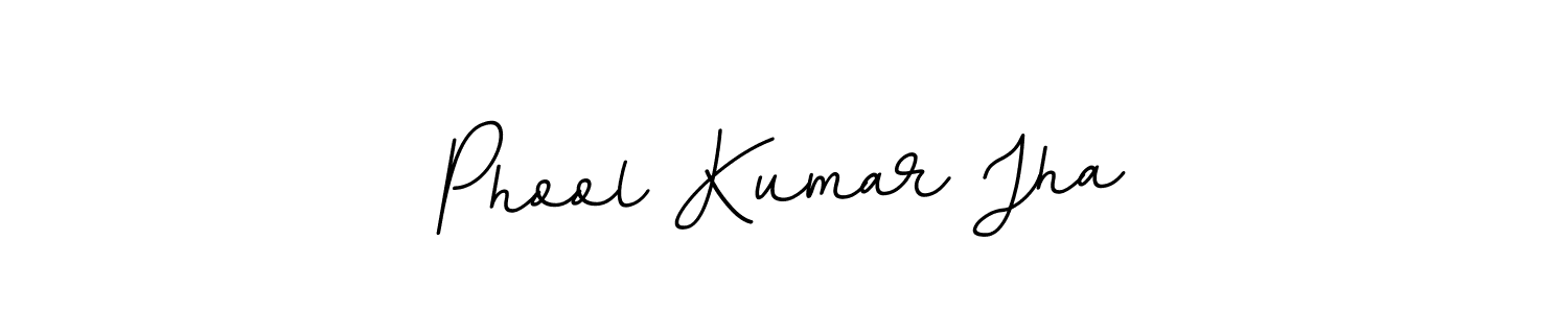 You should practise on your own different ways (BallpointsItalic-DORy9) to write your name (Phool Kumar Jha) in signature. don't let someone else do it for you. Phool Kumar Jha signature style 11 images and pictures png