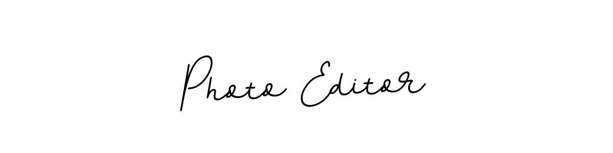 Make a beautiful signature design for name Photo Editor. With this signature (BallpointsItalic-DORy9) style, you can create a handwritten signature for free. Photo Editor signature style 11 images and pictures png