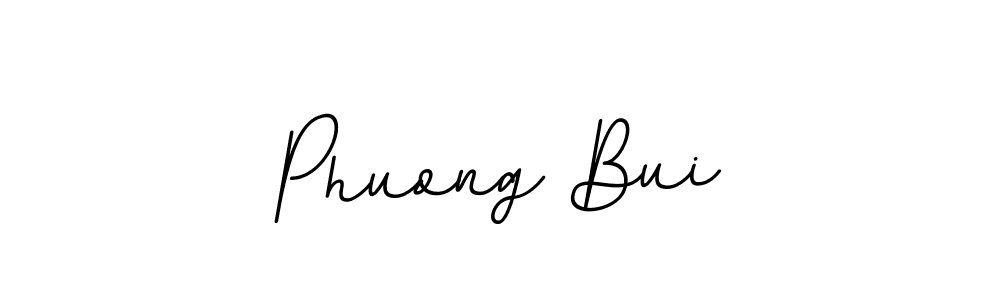 How to make Phuong Bui name signature. Use BallpointsItalic-DORy9 style for creating short signs online. This is the latest handwritten sign. Phuong Bui signature style 11 images and pictures png