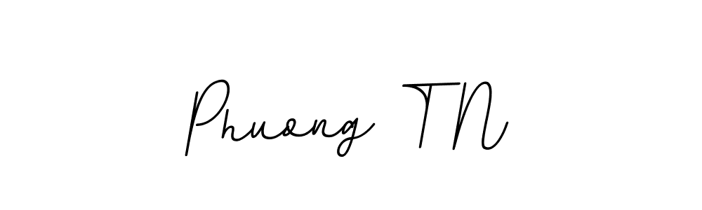 Create a beautiful signature design for name Phuong T N. With this signature (BallpointsItalic-DORy9) fonts, you can make a handwritten signature for free. Phuong T N signature style 11 images and pictures png