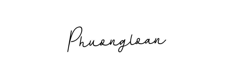 Make a beautiful signature design for name Phuongloan. With this signature (BallpointsItalic-DORy9) style, you can create a handwritten signature for free. Phuongloan signature style 11 images and pictures png