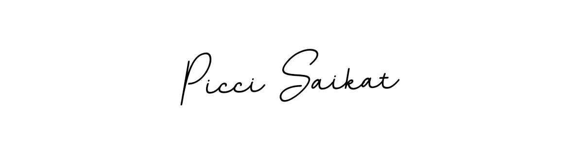 Also we have Picci Saikat name is the best signature style. Create professional handwritten signature collection using BallpointsItalic-DORy9 autograph style. Picci Saikat signature style 11 images and pictures png