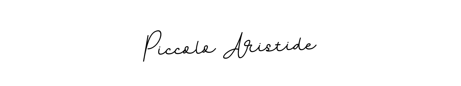 Create a beautiful signature design for name Piccolo Aristide. With this signature (BallpointsItalic-DORy9) fonts, you can make a handwritten signature for free. Piccolo Aristide signature style 11 images and pictures png