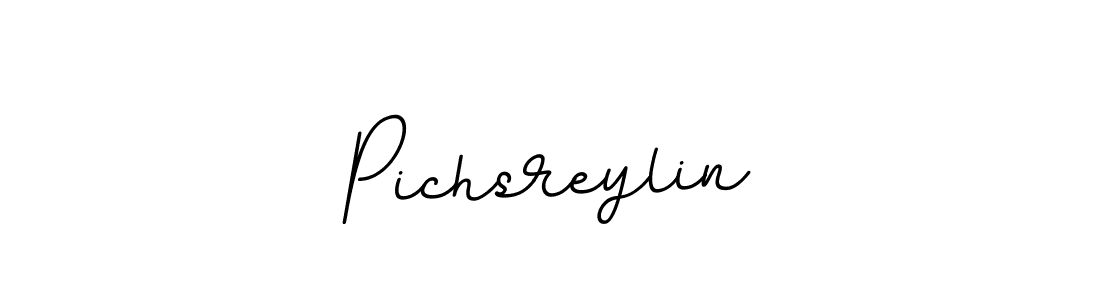You should practise on your own different ways (BallpointsItalic-DORy9) to write your name (Pichsreylin) in signature. don't let someone else do it for you. Pichsreylin signature style 11 images and pictures png