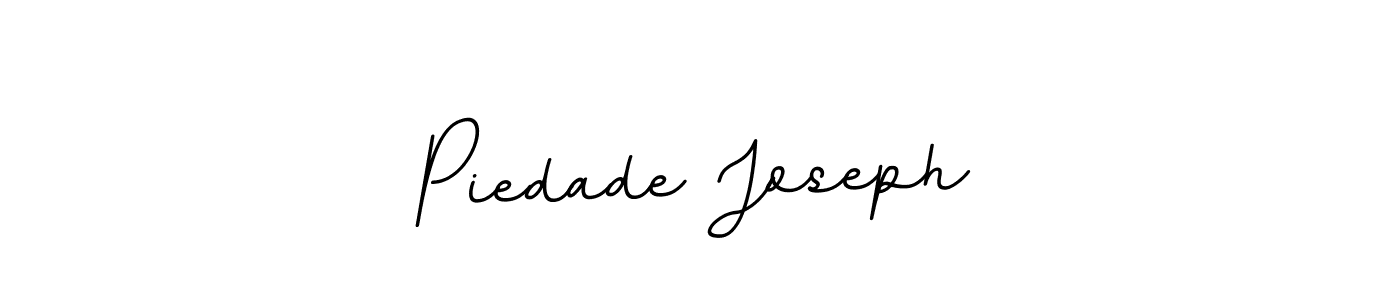 The best way (BallpointsItalic-DORy9) to make a short signature is to pick only two or three words in your name. The name Piedade Joseph include a total of six letters. For converting this name. Piedade Joseph signature style 11 images and pictures png