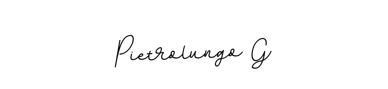 Create a beautiful signature design for name Pietrolungo G. With this signature (BallpointsItalic-DORy9) fonts, you can make a handwritten signature for free. Pietrolungo G signature style 11 images and pictures png