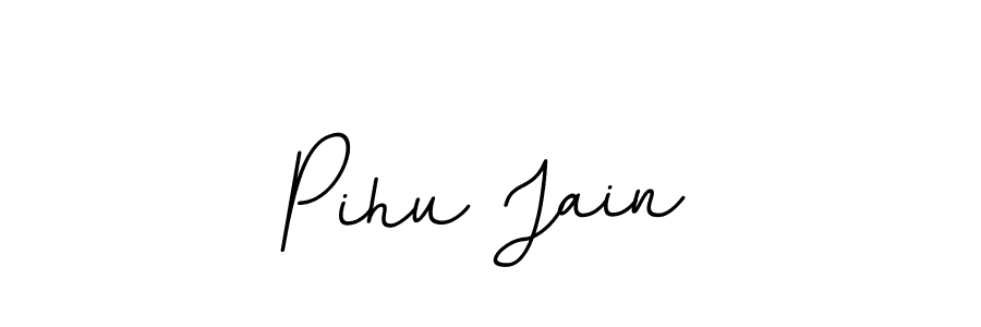 if you are searching for the best signature style for your name Pihu Jain. so please give up your signature search. here we have designed multiple signature styles  using BallpointsItalic-DORy9. Pihu Jain signature style 11 images and pictures png