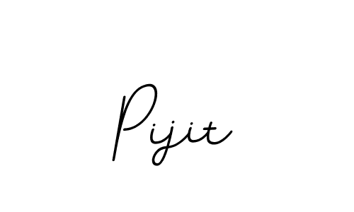 Make a beautiful signature design for name Pijit. With this signature (BallpointsItalic-DORy9) style, you can create a handwritten signature for free. Pijit signature style 11 images and pictures png