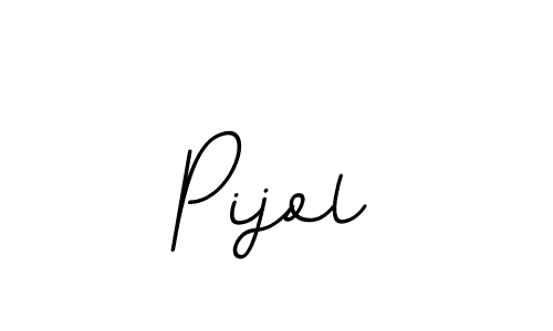 How to make Pijol name signature. Use BallpointsItalic-DORy9 style for creating short signs online. This is the latest handwritten sign. Pijol signature style 11 images and pictures png