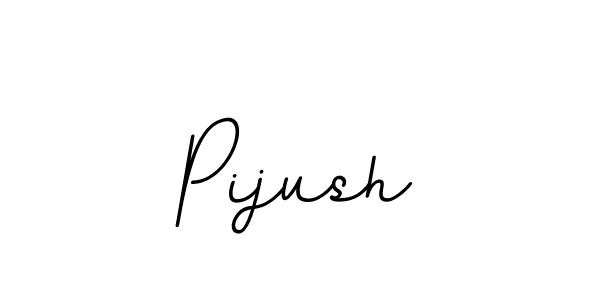 Design your own signature with our free online signature maker. With this signature software, you can create a handwritten (BallpointsItalic-DORy9) signature for name Pijush. Pijush signature style 11 images and pictures png