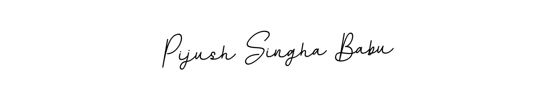 You should practise on your own different ways (BallpointsItalic-DORy9) to write your name (Pijush Singha Babu) in signature. don't let someone else do it for you. Pijush Singha Babu signature style 11 images and pictures png