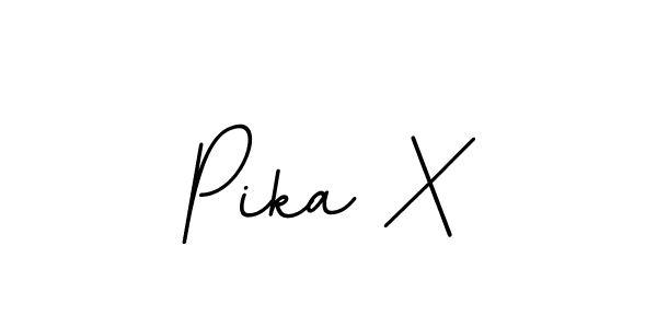 Design your own signature with our free online signature maker. With this signature software, you can create a handwritten (BallpointsItalic-DORy9) signature for name Pika X. Pika X signature style 11 images and pictures png