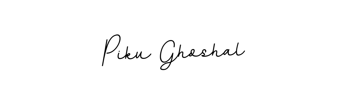 Design your own signature with our free online signature maker. With this signature software, you can create a handwritten (BallpointsItalic-DORy9) signature for name Piku Ghoshal. Piku Ghoshal signature style 11 images and pictures png