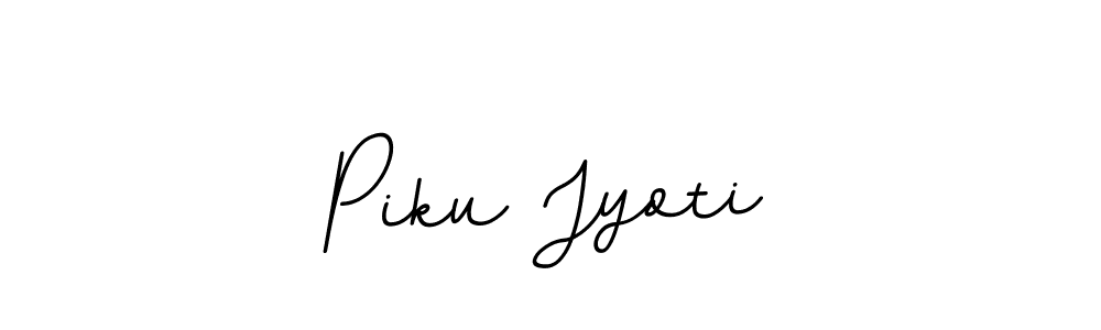 Design your own signature with our free online signature maker. With this signature software, you can create a handwritten (BallpointsItalic-DORy9) signature for name Piku Jyoti. Piku Jyoti signature style 11 images and pictures png