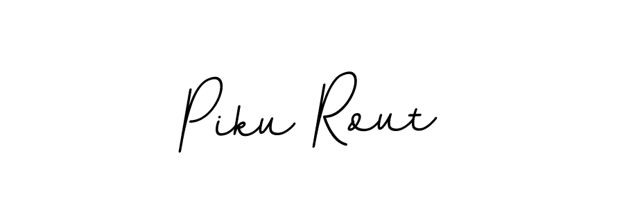 Design your own signature with our free online signature maker. With this signature software, you can create a handwritten (BallpointsItalic-DORy9) signature for name Piku Rout. Piku Rout signature style 11 images and pictures png