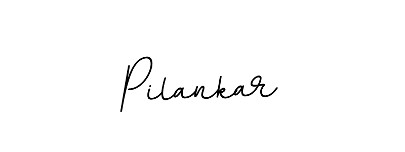 Create a beautiful signature design for name Pilankar. With this signature (BallpointsItalic-DORy9) fonts, you can make a handwritten signature for free. Pilankar signature style 11 images and pictures png