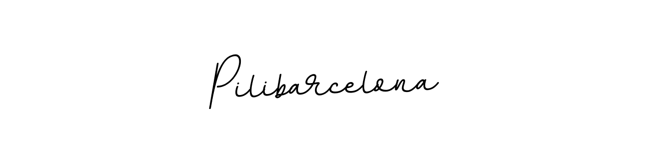 How to make Pilibarcelona name signature. Use BallpointsItalic-DORy9 style for creating short signs online. This is the latest handwritten sign. Pilibarcelona signature style 11 images and pictures png