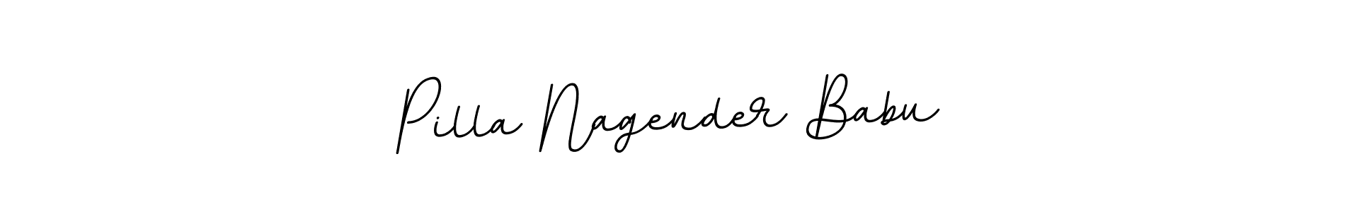 The best way (BallpointsItalic-DORy9) to make a short signature is to pick only two or three words in your name. The name Pilla Nagender Babu include a total of six letters. For converting this name. Pilla Nagender Babu signature style 11 images and pictures png