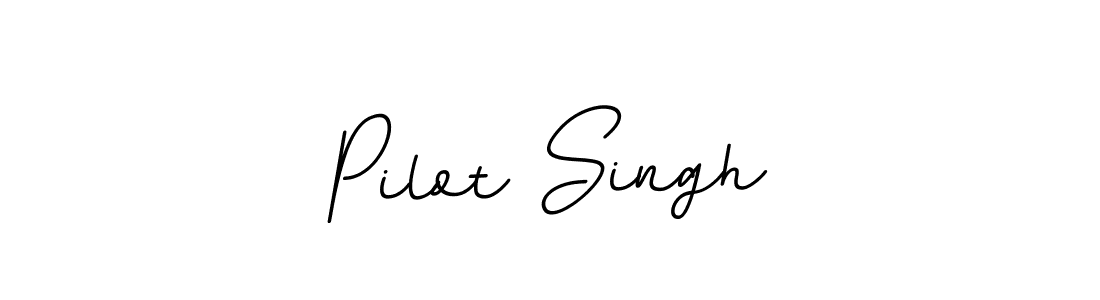 How to make Pilot Singh name signature. Use BallpointsItalic-DORy9 style for creating short signs online. This is the latest handwritten sign. Pilot Singh signature style 11 images and pictures png
