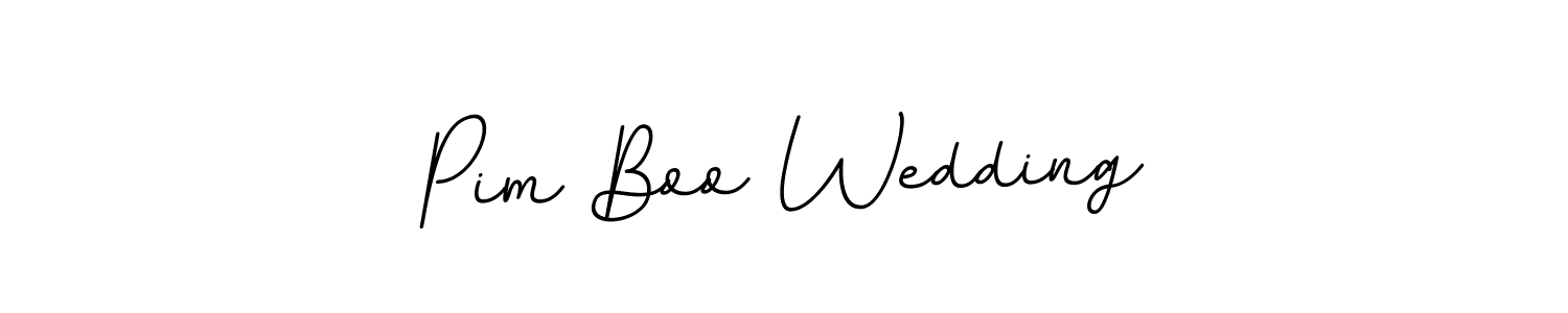 Pim Boo Wedding stylish signature style. Best Handwritten Sign (BallpointsItalic-DORy9) for my name. Handwritten Signature Collection Ideas for my name Pim Boo Wedding. Pim Boo Wedding signature style 11 images and pictures png