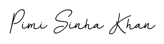 A stylish, flowing autograph style designed for name Pimi Sinha Khan using BallpointsItalic-DORy9 typography. Perfect for digital creative projects. Pimi Sinha Khan signature style 11 images and pictures png