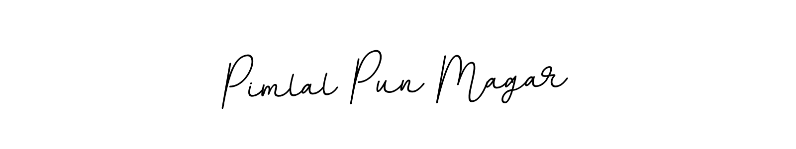 Use a signature maker to create a handwritten signature online. With this signature software, you can design (BallpointsItalic-DORy9) your own signature for name Pimlal Pun Magar. Pimlal Pun Magar signature style 11 images and pictures png
