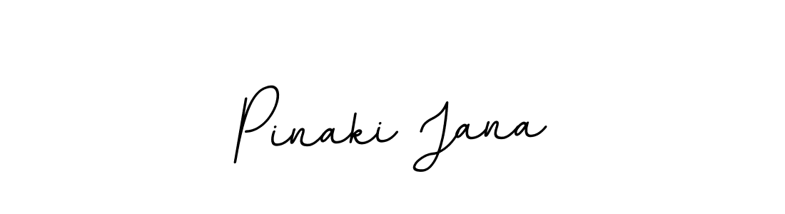 How to make Pinaki Jana name signature. Use BallpointsItalic-DORy9 style for creating short signs online. This is the latest handwritten sign. Pinaki Jana signature style 11 images and pictures png