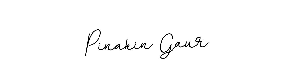 Pinakin Gaur stylish signature style. Best Handwritten Sign (BallpointsItalic-DORy9) for my name. Handwritten Signature Collection Ideas for my name Pinakin Gaur. Pinakin Gaur signature style 11 images and pictures png