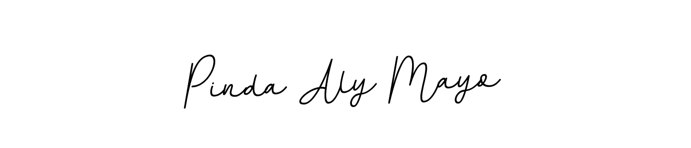 Create a beautiful signature design for name Pinda Aly Mayo. With this signature (BallpointsItalic-DORy9) fonts, you can make a handwritten signature for free. Pinda Aly Mayo signature style 11 images and pictures png