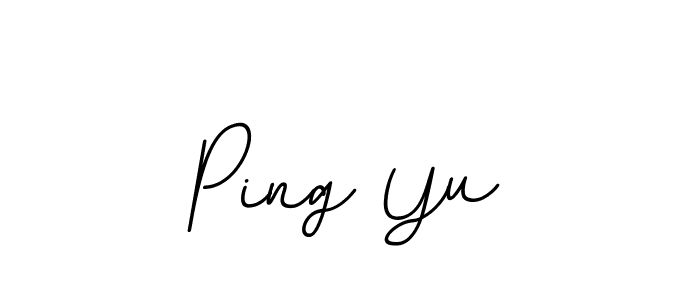 Create a beautiful signature design for name Ping Yu. With this signature (BallpointsItalic-DORy9) fonts, you can make a handwritten signature for free. Ping Yu signature style 11 images and pictures png
