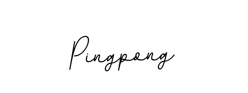 Use a signature maker to create a handwritten signature online. With this signature software, you can design (BallpointsItalic-DORy9) your own signature for name Pingpong. Pingpong signature style 11 images and pictures png