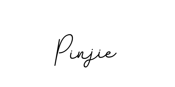 You should practise on your own different ways (BallpointsItalic-DORy9) to write your name (Pinjie) in signature. don't let someone else do it for you. Pinjie signature style 11 images and pictures png