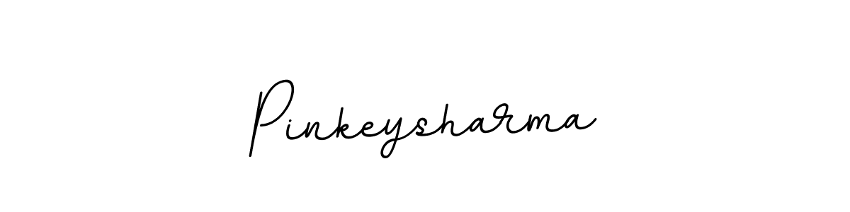 You should practise on your own different ways (BallpointsItalic-DORy9) to write your name (Pinkeysharma) in signature. don't let someone else do it for you. Pinkeysharma signature style 11 images and pictures png