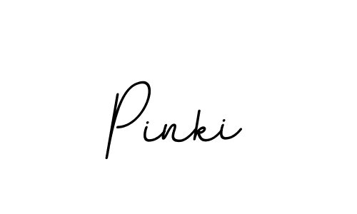 Make a beautiful signature design for name Pinki. With this signature (BallpointsItalic-DORy9) style, you can create a handwritten signature for free. Pinki signature style 11 images and pictures png