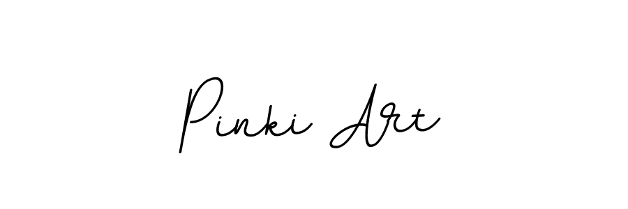 Create a beautiful signature design for name Pinki Art. With this signature (BallpointsItalic-DORy9) fonts, you can make a handwritten signature for free. Pinki Art signature style 11 images and pictures png