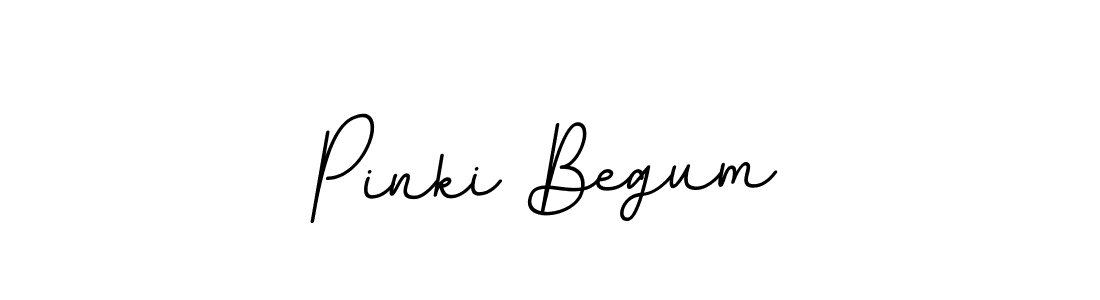 How to make Pinki Begum name signature. Use BallpointsItalic-DORy9 style for creating short signs online. This is the latest handwritten sign. Pinki Begum signature style 11 images and pictures png