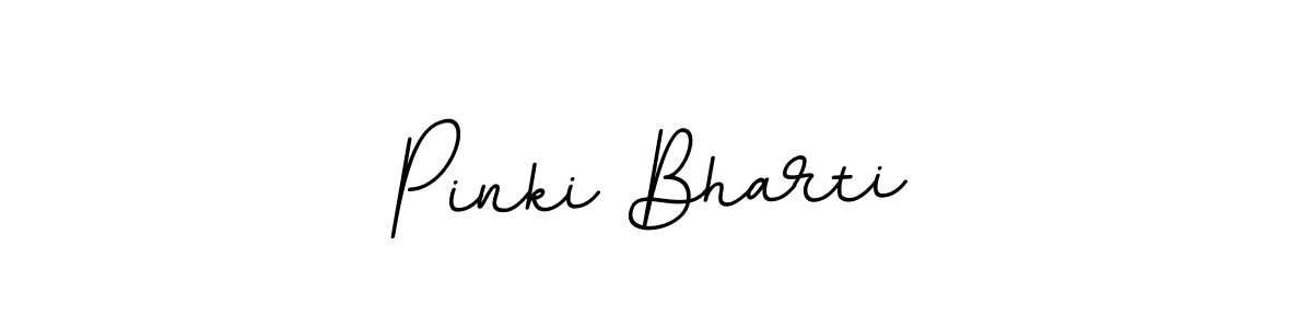 if you are searching for the best signature style for your name Pinki Bharti. so please give up your signature search. here we have designed multiple signature styles  using BallpointsItalic-DORy9. Pinki Bharti signature style 11 images and pictures png