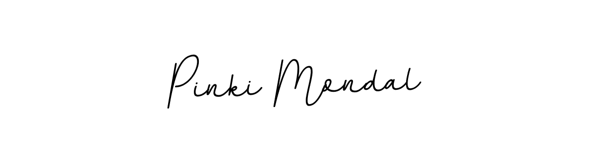 The best way (BallpointsItalic-DORy9) to make a short signature is to pick only two or three words in your name. The name Pinki Mondal include a total of six letters. For converting this name. Pinki Mondal signature style 11 images and pictures png