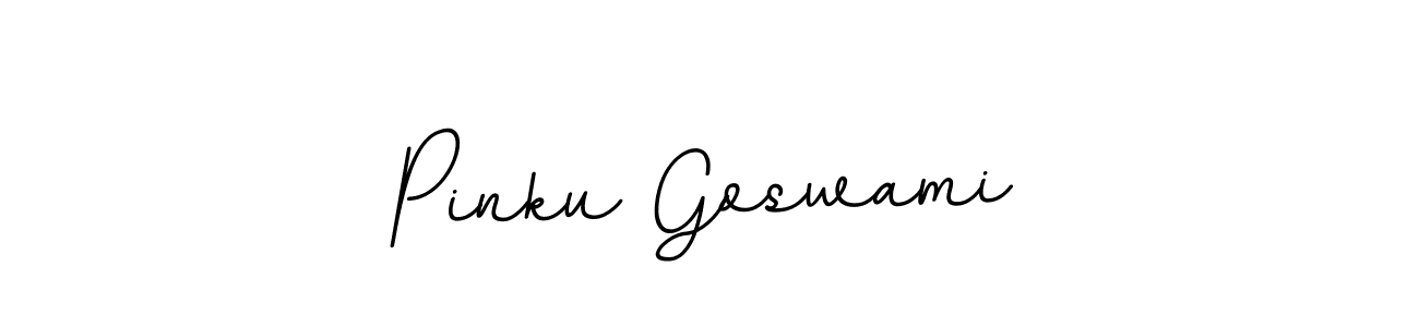 How to make Pinku Goswami name signature. Use BallpointsItalic-DORy9 style for creating short signs online. This is the latest handwritten sign. Pinku Goswami signature style 11 images and pictures png