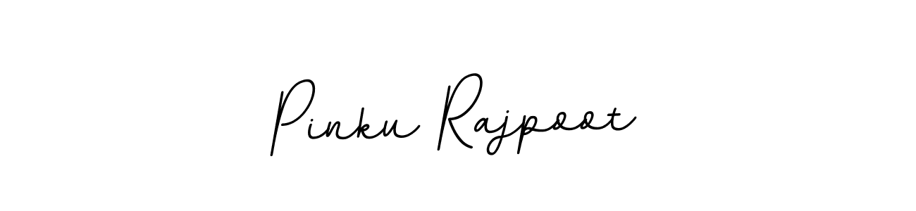 How to make Pinku Rajpoot name signature. Use BallpointsItalic-DORy9 style for creating short signs online. This is the latest handwritten sign. Pinku Rajpoot signature style 11 images and pictures png