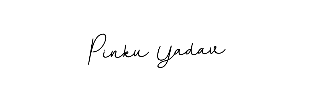 Use a signature maker to create a handwritten signature online. With this signature software, you can design (BallpointsItalic-DORy9) your own signature for name Pinku Yadav. Pinku Yadav signature style 11 images and pictures png