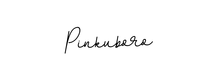 Use a signature maker to create a handwritten signature online. With this signature software, you can design (BallpointsItalic-DORy9) your own signature for name Pinkuboro. Pinkuboro signature style 11 images and pictures png