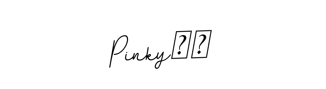 if you are searching for the best signature style for your name Pinky❤️. so please give up your signature search. here we have designed multiple signature styles  using BallpointsItalic-DORy9. Pinky❤️ signature style 11 images and pictures png