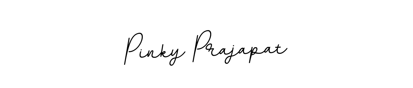 Pinky Prajapat stylish signature style. Best Handwritten Sign (BallpointsItalic-DORy9) for my name. Handwritten Signature Collection Ideas for my name Pinky Prajapat. Pinky Prajapat signature style 11 images and pictures png