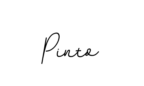 You should practise on your own different ways (BallpointsItalic-DORy9) to write your name (Pinto) in signature. don't let someone else do it for you. Pinto signature style 11 images and pictures png