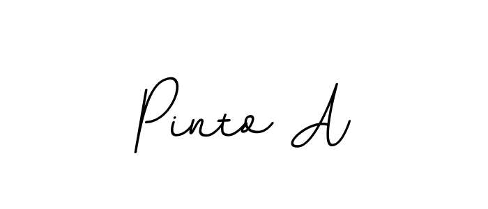Design your own signature with our free online signature maker. With this signature software, you can create a handwritten (BallpointsItalic-DORy9) signature for name Pinto A. Pinto A signature style 11 images and pictures png