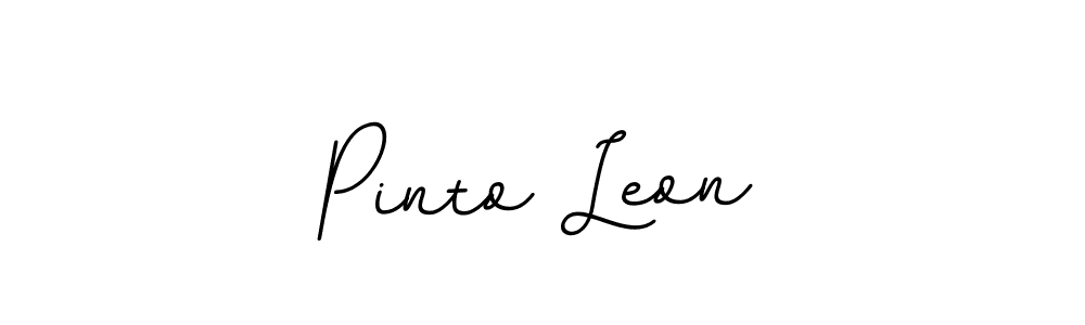 It looks lik you need a new signature style for name Pinto Leon. Design unique handwritten (BallpointsItalic-DORy9) signature with our free signature maker in just a few clicks. Pinto Leon signature style 11 images and pictures png